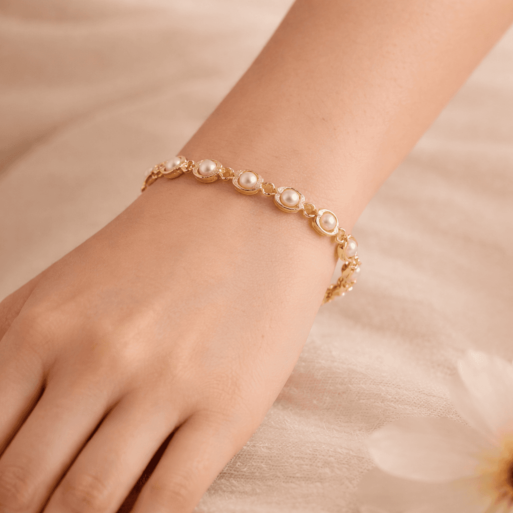 Classic Pearl Link Bracelet