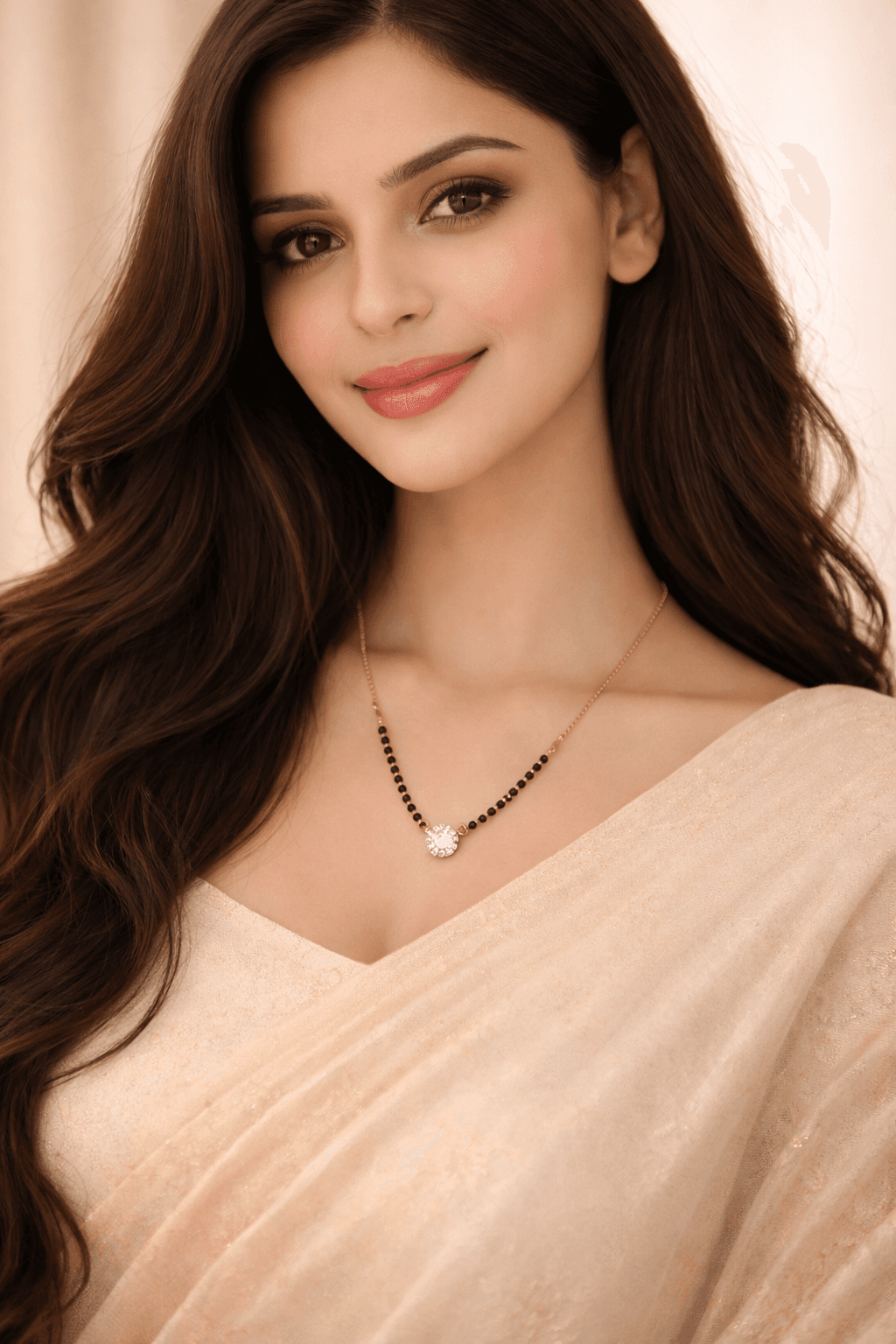 Crystal Bloom Mangalsutra