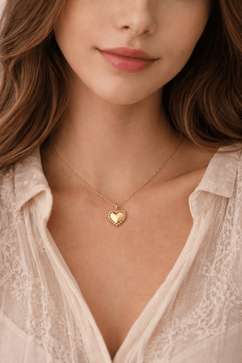 Amora Heart Charm Necklace - View 1