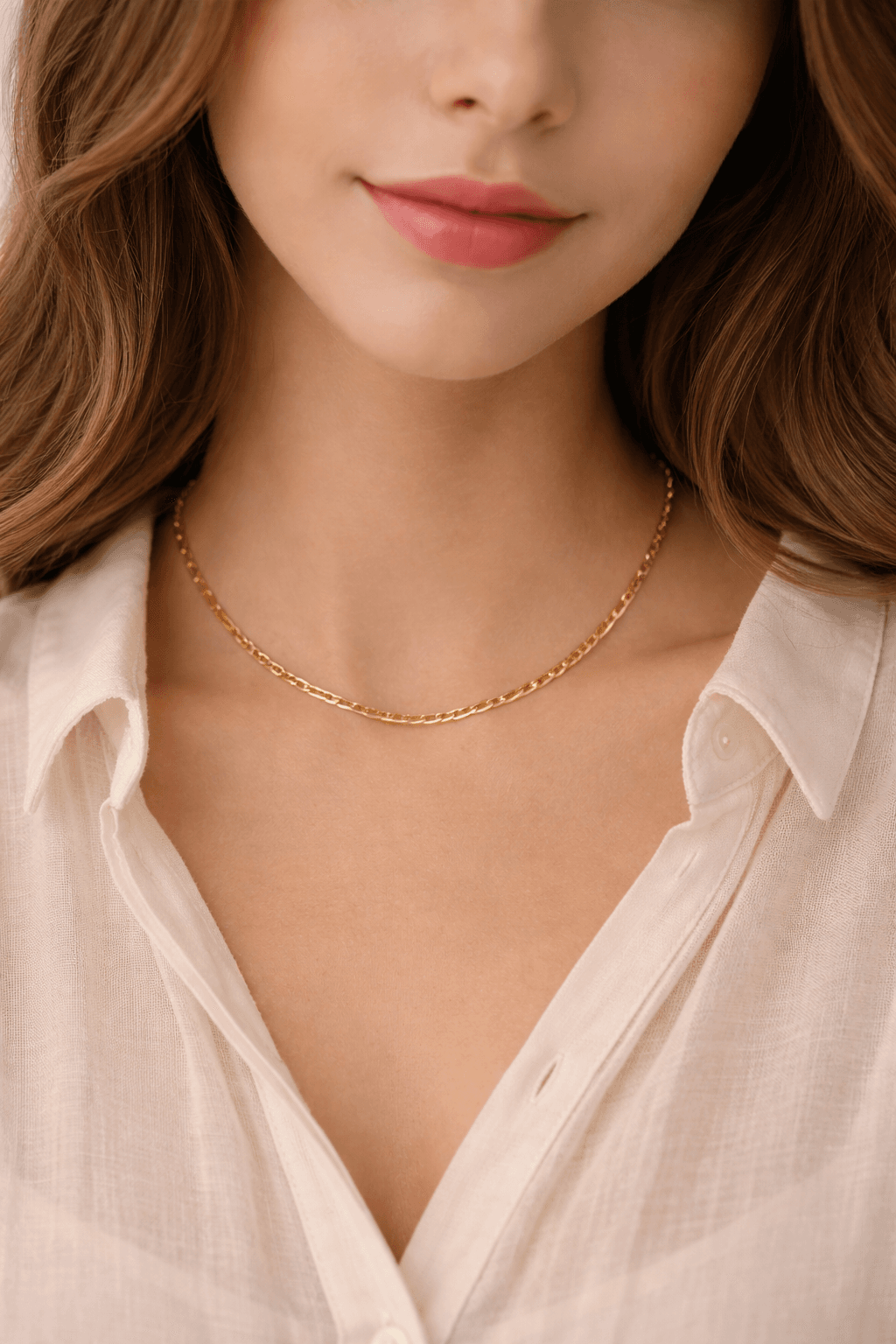 Luna Sleek Chain Necklace - View 1