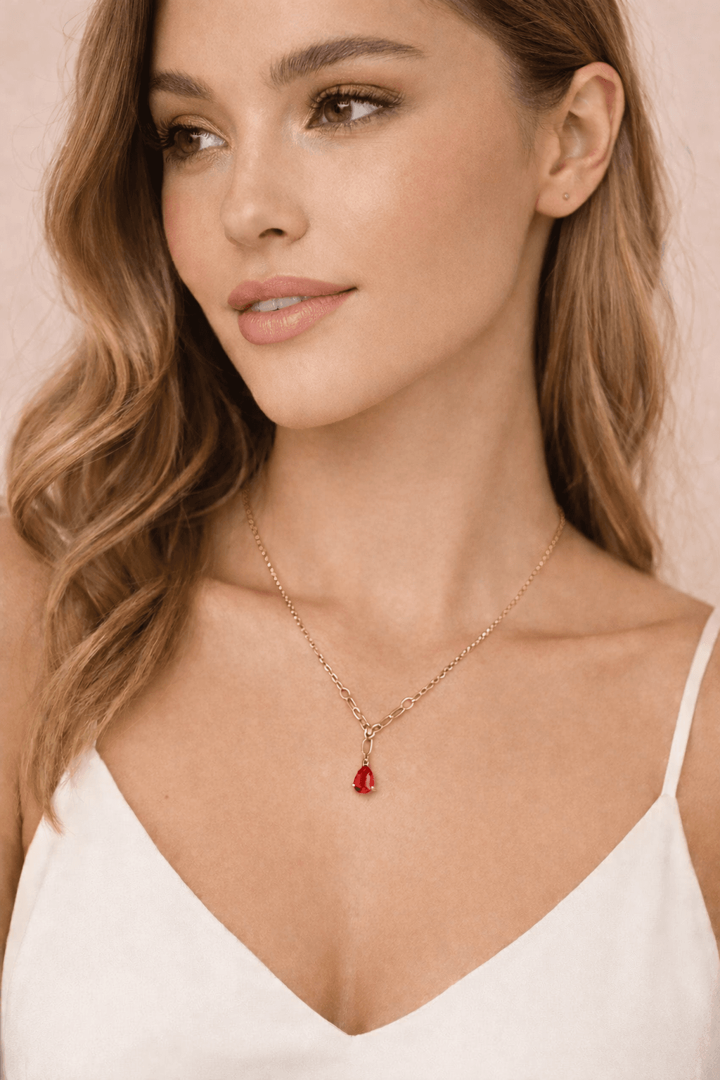 Scarlet Drop Luxe Necklace - View 1