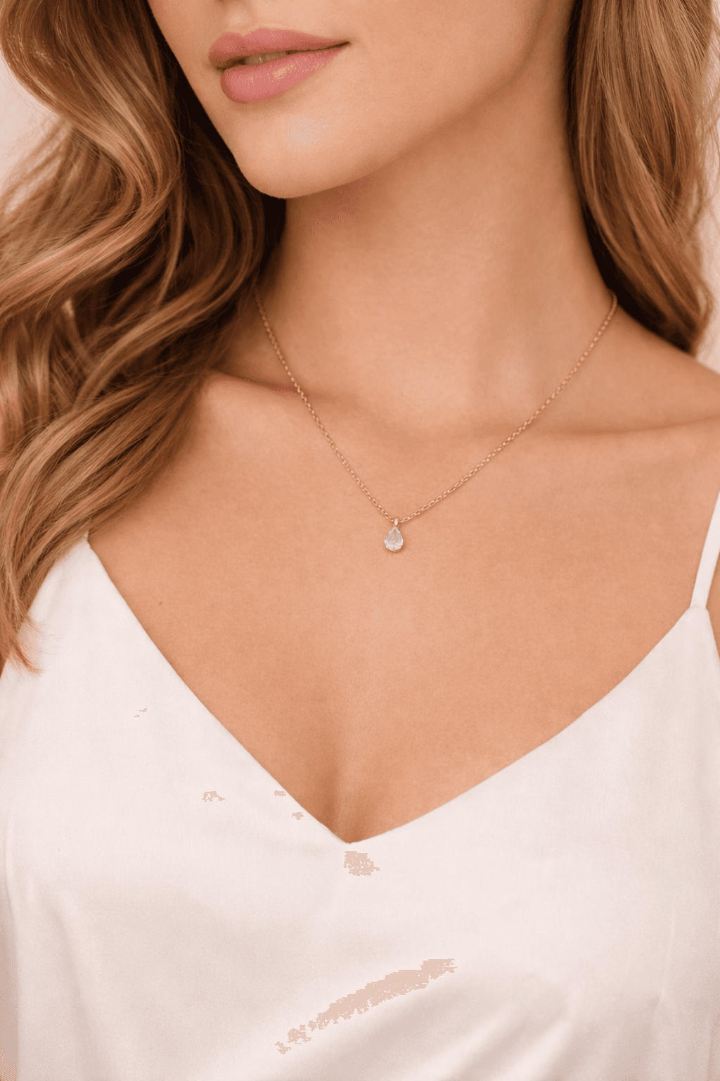 Crystal Mini Drop Necklace - View 1