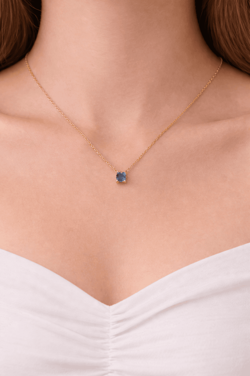 Sapphire Glow Pendant Necklace - View 1